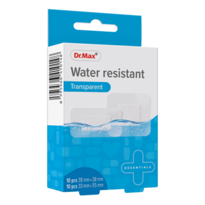 Dr. Max Water resistant Transparent 2 velikosti náplast 20 ks obraz