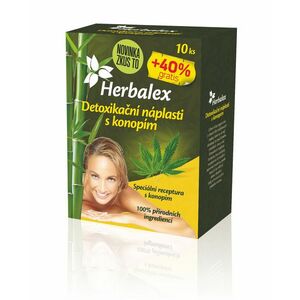 Herbalex Detoxikační náplast s konopím 10 ks + 40 % zdarma obraz