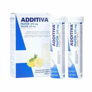 Additiva Horčík 375 mg + B-komplex + vitamín C 2x10 šumivých tablet obraz