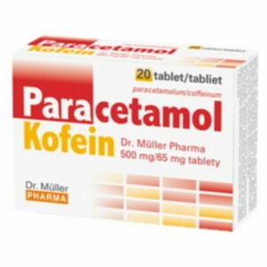 DR.MULLER Paracetamol kofein 500mg/65mg 20 tablet obraz