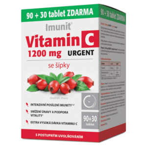 IMUNIT Vitamin C 1200 mg urgent se šípky 90 + 30 tablet obraz