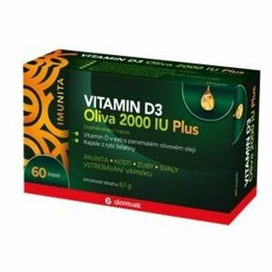 GLENMARK Vitamin D3 Oliva Plus 2000 IU 60 kapslí obraz