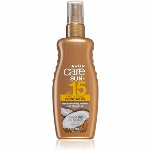 Avon Care Sun + Bronze ochranný suchý olej na opalování SPF 15 150 ml obraz