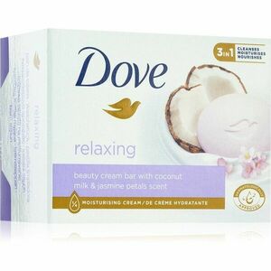 Dove Relaxing čisticí tuhé mýdlo Coconut milk & Jasmine petals 90 g obraz