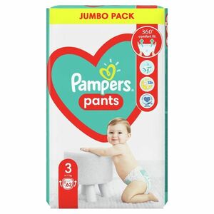 Pampers Pants vel. 3 Jumbo Pack 6-11 kg plenkové kalhotky 62 ks obraz