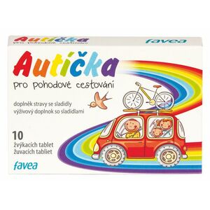 Favea Autíčka pro pohodové cestování 10 žvýkacích tablet obraz