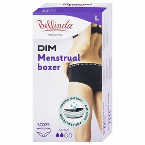 Bellinda Menstruační boxerky normal vel. L 1 ks černé obraz