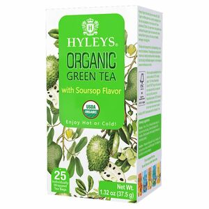 HYLEYS Zelený čaj s přírodním aroma gravioly BIO 25 sáčků obraz