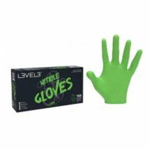 L3VEL3 Nitrile Gloves Lime M 100 ks obraz