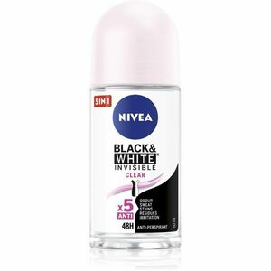 Nivea Invisible Black & White Clear kuličkový antiperspirant pro ženy 50 ml obraz