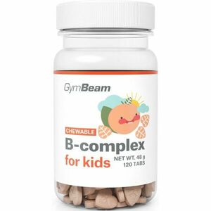 GymBeam B-Complex for Kids komplex vitamínu B pro děti příchuť Apricot 120 tbl obraz