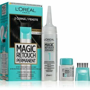 L’Oréal Paris Magic Retouch Permanent tónovací barva na odrosty s aplikátorem odstín 2 BLACK 1 ks obraz