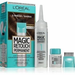 L’Oréal Paris Magic Retouch Permanent tónovací barva na odrosty s aplikátorem odstín 5 BROWN obraz