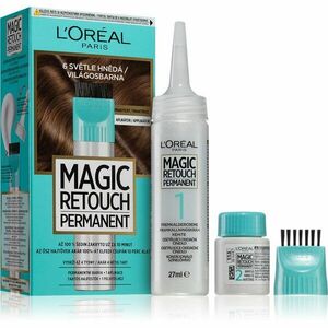L’Oréal Paris Magic Retouch Permanent tónovací barva na odrosty s aplikátorem odstín 6 LIGHT BROWN obraz