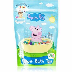 Peppa Pig Colour Bath Tabs barevné šumivé tablety do koupele 9x16 g obraz