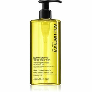 Shu Uemura Deep Cleanser Pure Serenity hloubkově čisticí šampon pro mastné vlasy a vlasovou pokožku 400 ml obraz