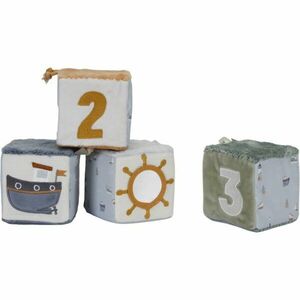 Little Dutch Set of Soft Cubes Sailors Bay plyšové kostky 4 ks obraz