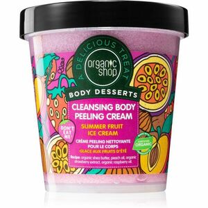 Organic Shop Body Desserts Summer Fruit Ice Cream čisticí peelingový krém 450 ml obraz