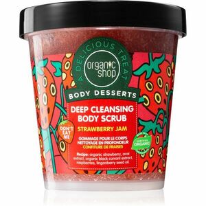 Organic Shop Body Desserts Strawberry Jam hloubkově čisticí peeling na tělo 450 ml obraz