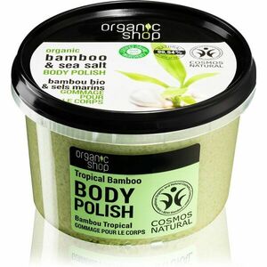 Organic Shop Organic Bamboo & Sea Salt energizující tělový peeling 250 ml obraz