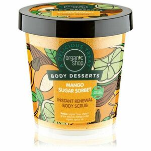Organic Shop Body Desserts Mango Sugar Sorbet obnovující cukrový peeling na tělo 450 ml obraz