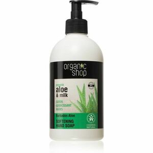 Organic Shop Organic Aloe & Milk pečující tekuté mýdlo na ruce 500 ml obraz