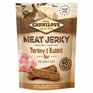 CARNILOVE Meat Jerky Turkey & Rabbit Bar pro psy 100 g obraz