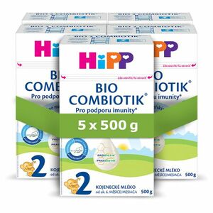 HIPP 2 Combiotic pokračovací kojenecká výživa 5 x 500 g obraz