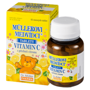 DR. MÜLLER Müllerovi medvídci s vitaminem C s příchutí citronu 45 tablet obraz