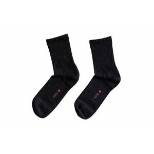 Ponožky s jemným sevřením lemu - s mikroplyšem v patě a špičce - tmavě šedá - Ovecha Velikost: 23-24 obraz