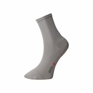 Ponožky s jemným sevřením lemu - s mikroplyšem v patě a špičce - šedé - Ovecha Velikost: 23-24 obraz