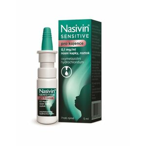Nasivin Sensitive pro kojence 0, 1 mg/ml nosní kapky, roztok 5 ml obraz