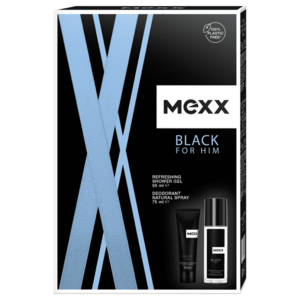 Mexx Black Man - deodorant s rozprašovačem 75 ml + sprchový gel 50 ml obraz