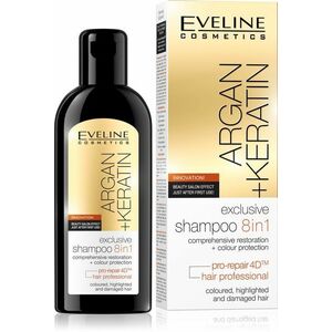 Eveline Argan + Keratin 8v1 šampon 150 ml obraz