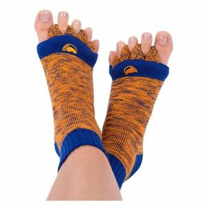 HAPPY FEET Adjustační ponožky orange/blue velikost M obraz