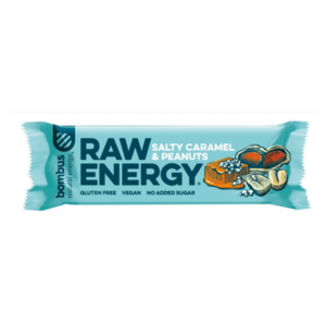 BOMBUS Raw energy salty caramel & peanuts 50 g obraz