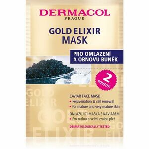 Dermacol Gold Elixir pleťová maska s kaviárem 2x8 g obraz
