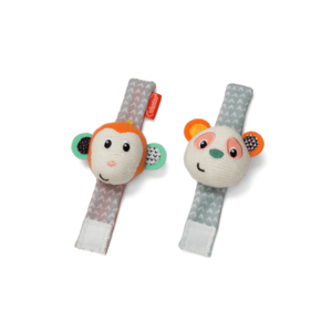 Infantino Chrastítka na ruku 1 pár Opička & Panda obraz