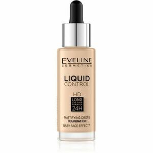 Eveline Cosmetics Liquid Control tekutý make-up s pipetou odstín 015 Light Vanilla 32 ml obraz