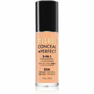 Milani Conceal + Perfect 2-in-1 Foundation And Concealer make-up 02A Creamy Narural 30 ml obraz