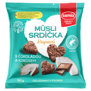 SEMIX Müsli srdíčka křupavá s čokoládou a kokosem 50 g obraz