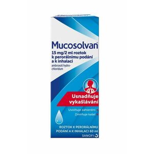 Mucosolvan 15 mg/2 ml roztok 60 ml obraz