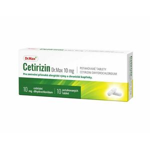 Dr. Max Cetirizin 10 mg 10 tablet obraz