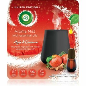 Air Wick Aroma Mist Magic Winter Apple & Cinnamon aroma difuzér s náplní + baterie White Difuser 20 ml obraz