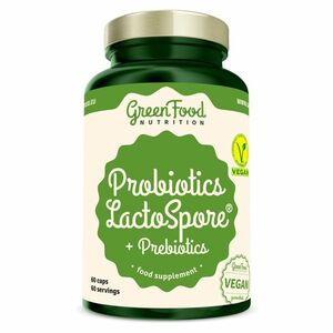 GREENFOOD NUTRITION Probiotika lactospore + prebiotika 60 kapslí obraz