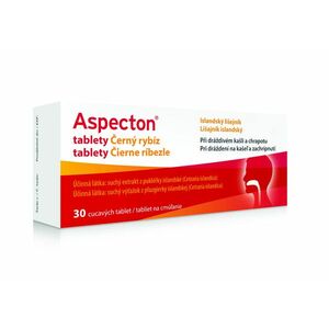 Aspecton Tablety na kašel černý rybíz 30 tablet obraz