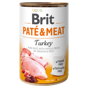 BRIT Paté & Meat Turkey konzerva pro psy 400 g obraz