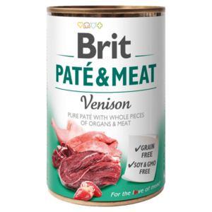 BRIT Paté & meat venison konzerva pro psy 400 g obraz