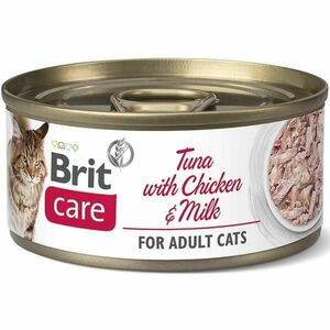 BRIT Care Tuna with Chicken and Milk konzerva pro kočky 70 g obraz