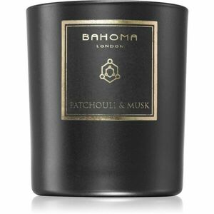 Bahoma London Obsidian Black Collection Patchouli & Musk vonná svíčka 220 g obraz